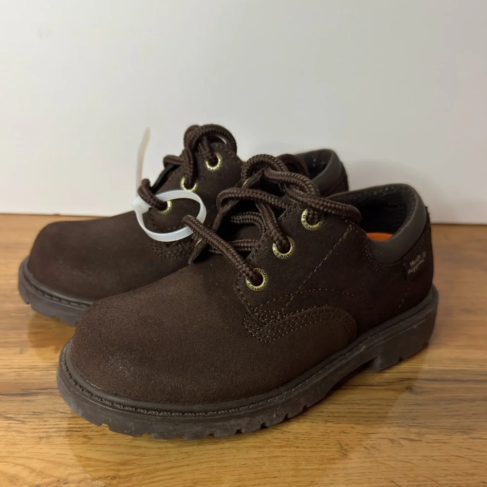 Hush Puppies Brown Suede Kids Shoes, Excellent Condition, Size 11.5